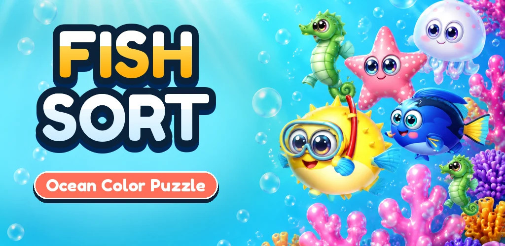 Fish Sort characters on coral branches